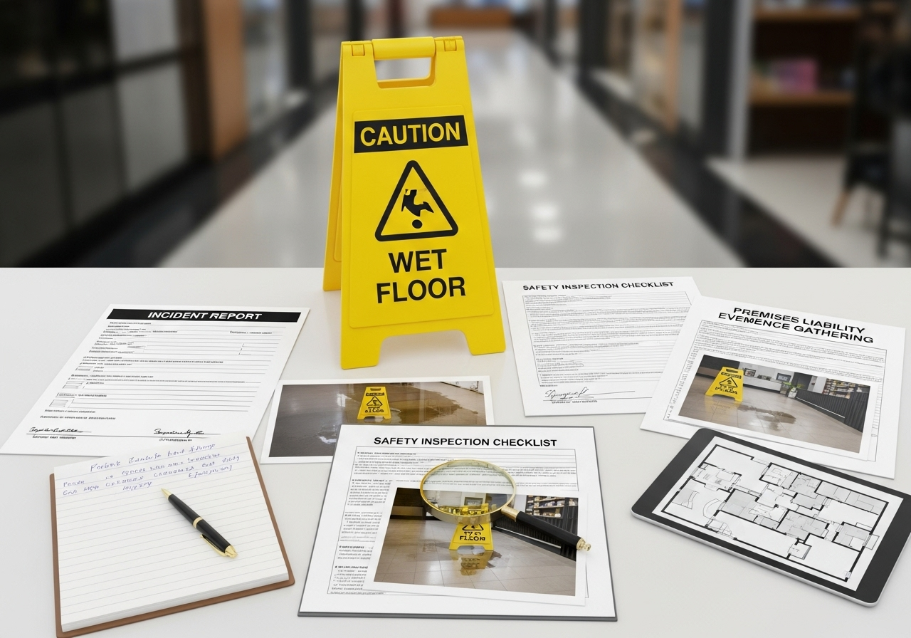 Slip and Fall Accident Scene